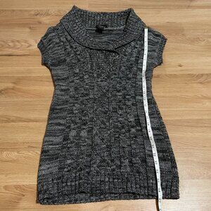 grey cable knit sweater dress